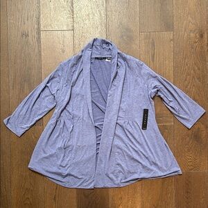 Cyrus Women’s Cardigan Three Quarter Sleeve Soft Purple *New with Tags* Size 2XL